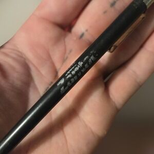 VTG ZANTAC Zebra Mechanical Pencil Black Matte Metal Clip USA 90s Pharmaceutical